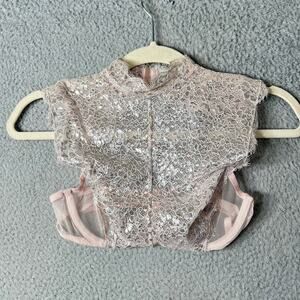 Victoria's Secret Bra Women 32C Pink Dream Angel High Neck Lace Unlined Demi NEW